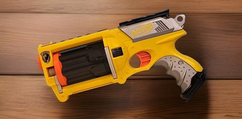 NERF N-Strike Maverick Rev-6 Quick Firing Blaster Rotating