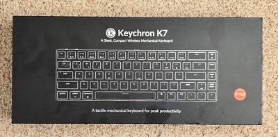 KEYCHRON K7 RGB 65% Mac/PC Bluetooth Mechanical Keyboard Gateron Blue Switch