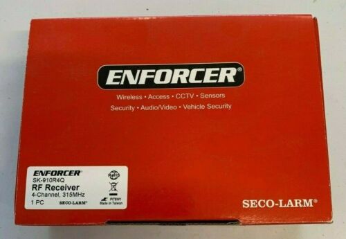 Seco-Larm Enforcer Wireless Security RF Receiver 4-Channel SK-910R4Q BRAND NEW