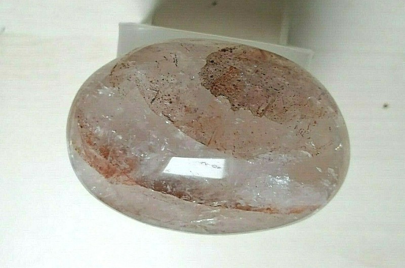 Galet Quartz Hematoide 130,80 G / 6,5 Cmx 4,5 Cm Madagascar