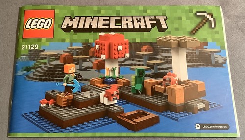 Lego Minecraft The Mushroom Island 21129 Instruction Book Manual Only