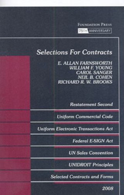 Selections for Contracts : Uniform Commercial Code Paperback