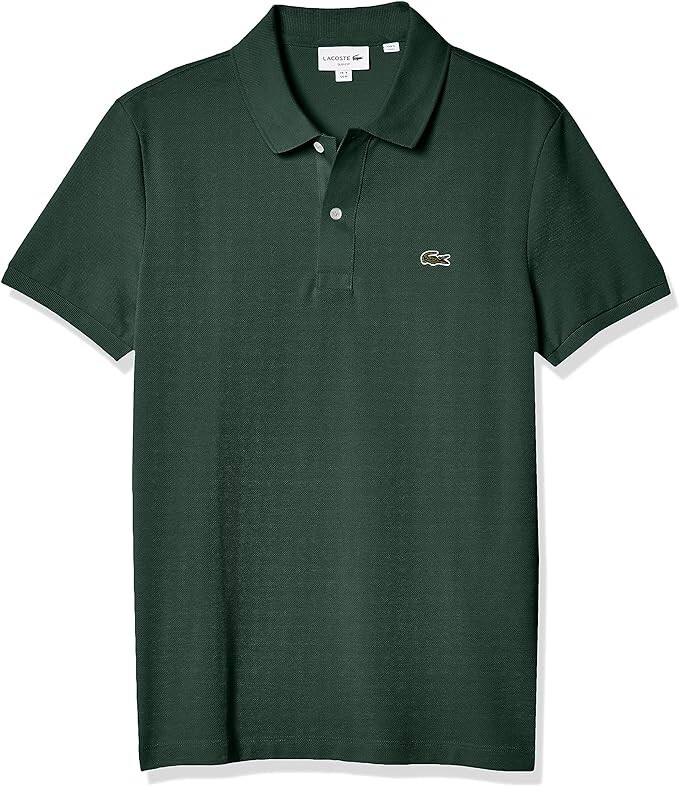 Lacoste Men's Short Sleeve Classic Pique Polo Shirt, Sinople