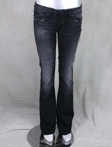 Pre-owned True Religion Jeans Women's Becky Super T Independence Dk Gray Wax564bkt2