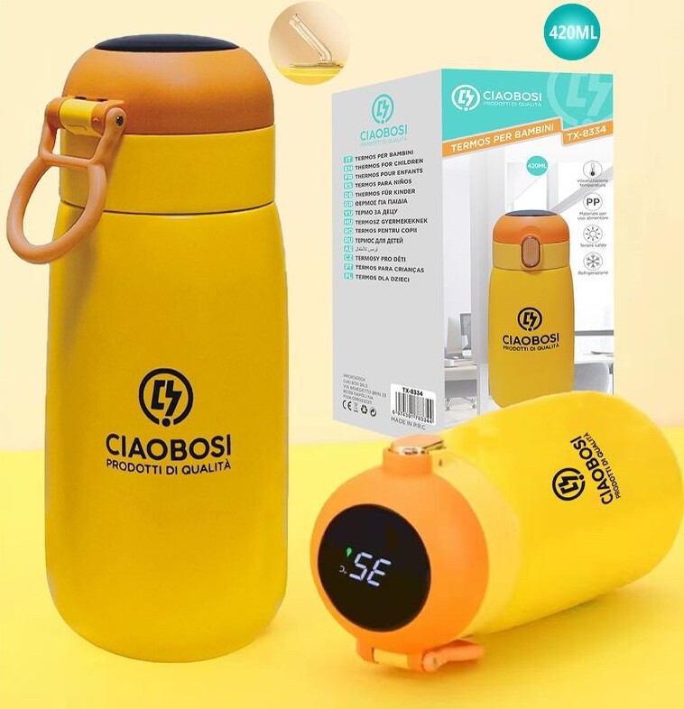 Borraccia Termica Per Bambini Thermos Termos Contenitore 420ml T-8334 linq