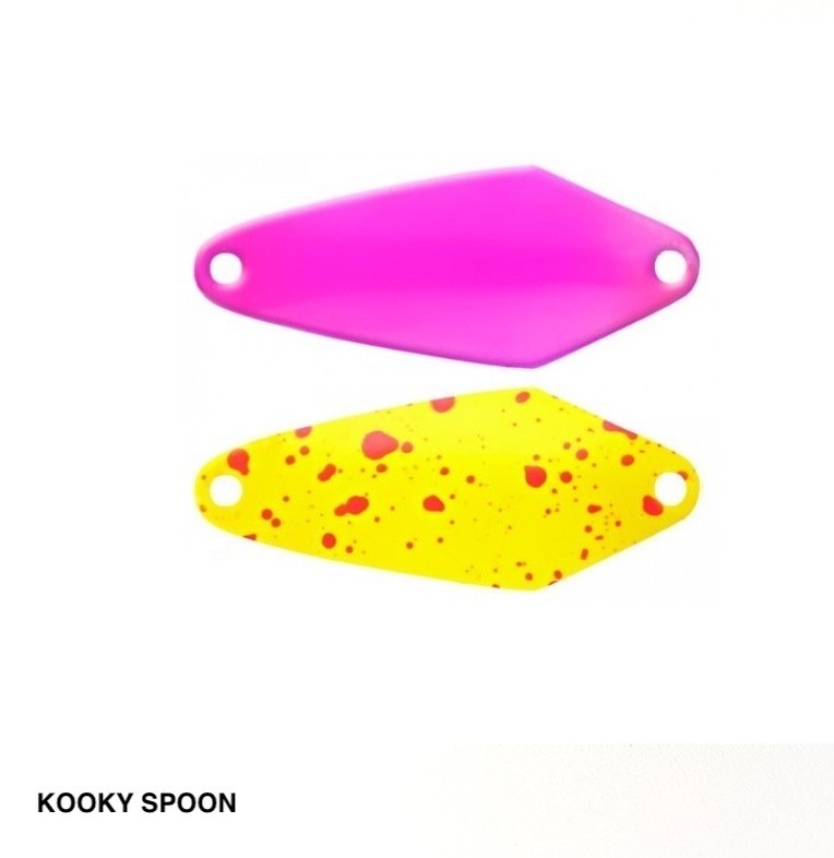 KOOKY SPOON 2,5 GR YELLOW PINK DOT AREA TROTA RAPTURE TRABUCCO 18810534