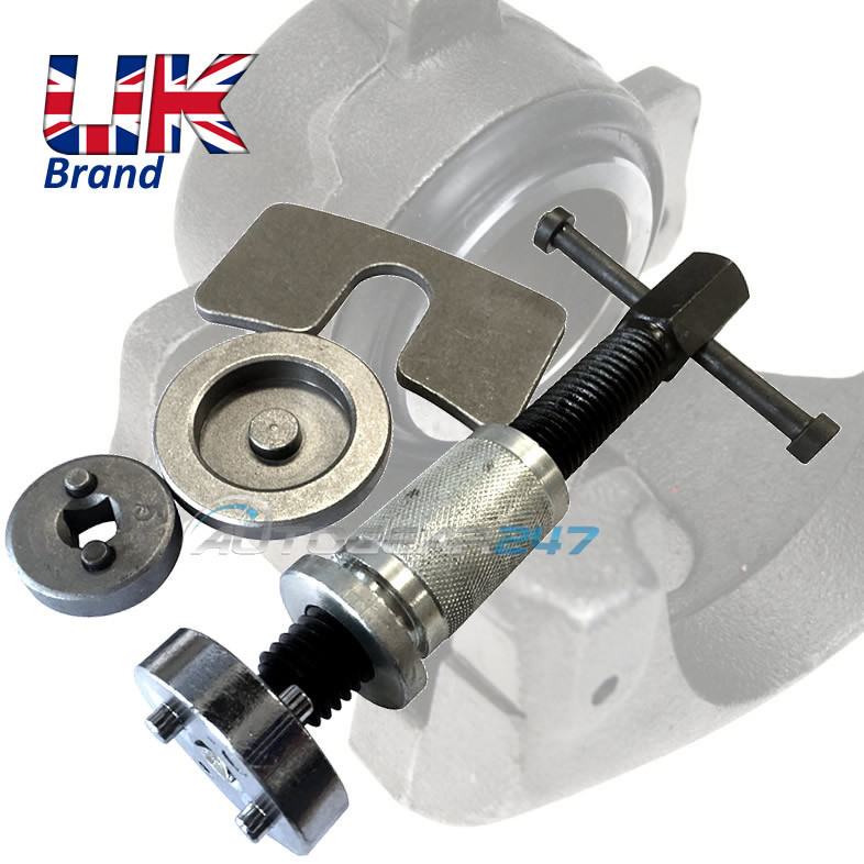 2 in 1 Right Hand Thread Brake Caliper Rewind Tool. 2 Adaptors.Euro