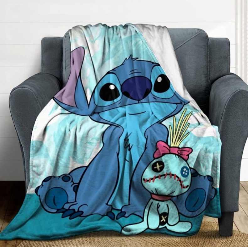 Stitch And Scrump Film Birthday Xmas Gift Blanket