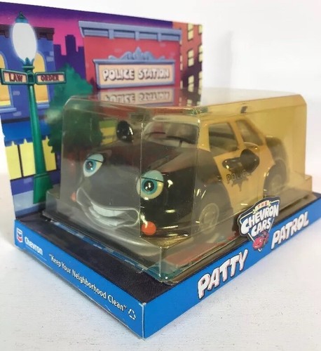 The Chevron Cars Patty Patrol Police Car Toy Collectible NEW