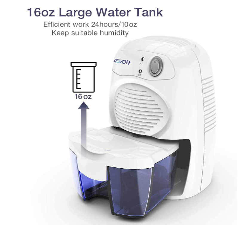 Deshumidificador De Humedad Para Basement Small Bedroom Casa 500ml 225 sq ft New