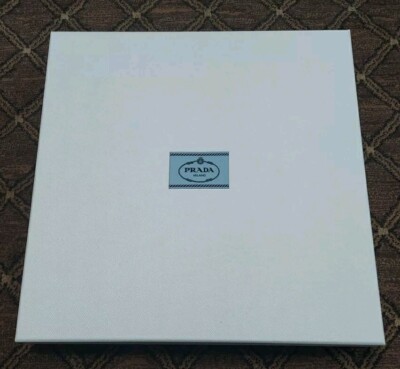 Prada Authentic White Empty Box  16.25x 16.25x 2.5 Inches
