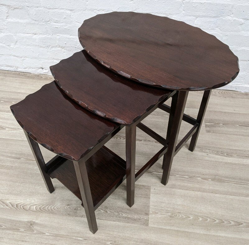 Vintage Mahogany Nest Of Tables (DELIVERY AVAILABLE) in East End