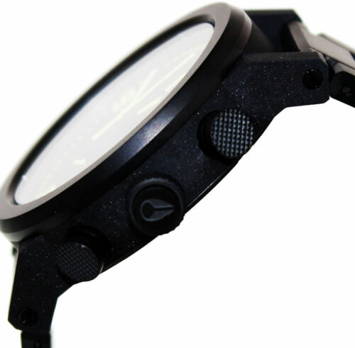 Pre-owned Nixon The Ride All Black Luminous Mens Watch A3471256 In Dark Slate Gray