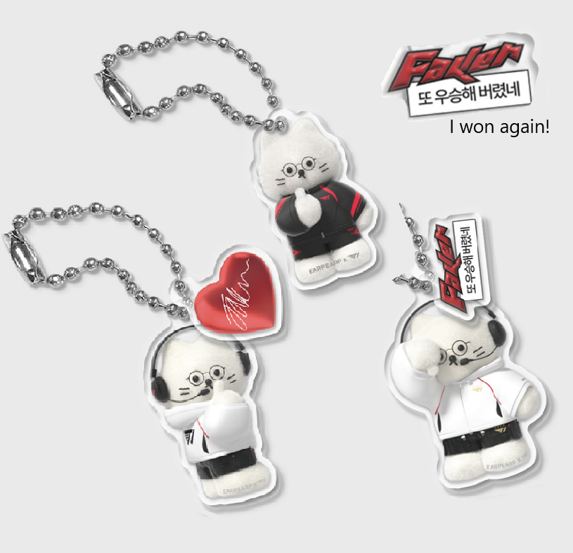 2023 World Champions FAKERキーホルダー FAKER T1 Acrylic KEYRING OFFICIAL - League of Legends +