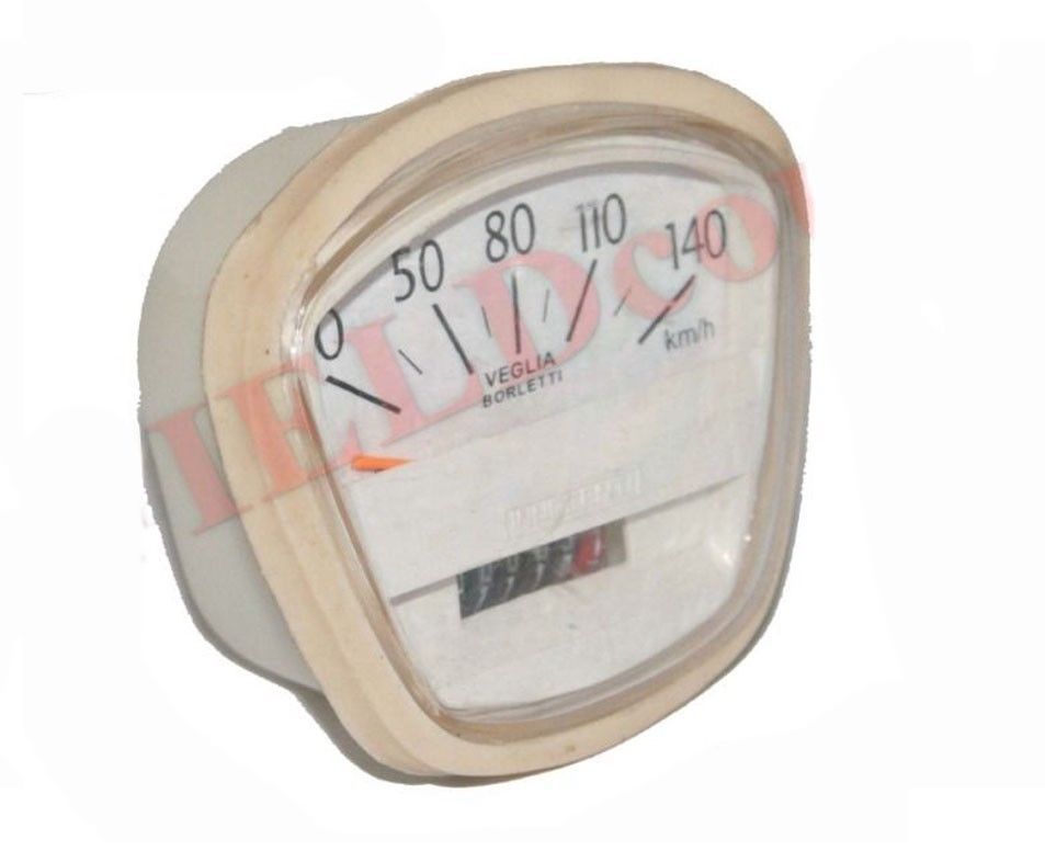 Lambretta White Face Speedometer 140kph Veglia Borletti Speedo SX TV Special 