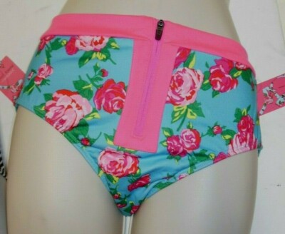 Capezio Fashion Trunks ZipperFront Betsey Johnson 3 prints Ladies sizes HotPINK