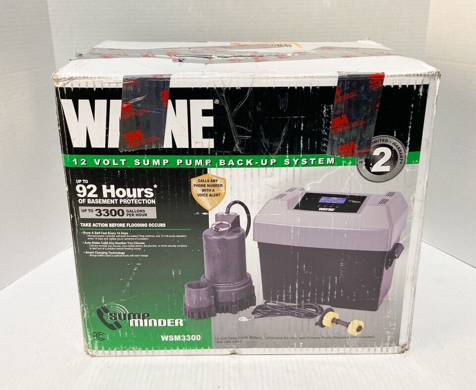 Wayne WSM3300 Sump Minder Battery Backup Sump Pump W/Advanced Notification