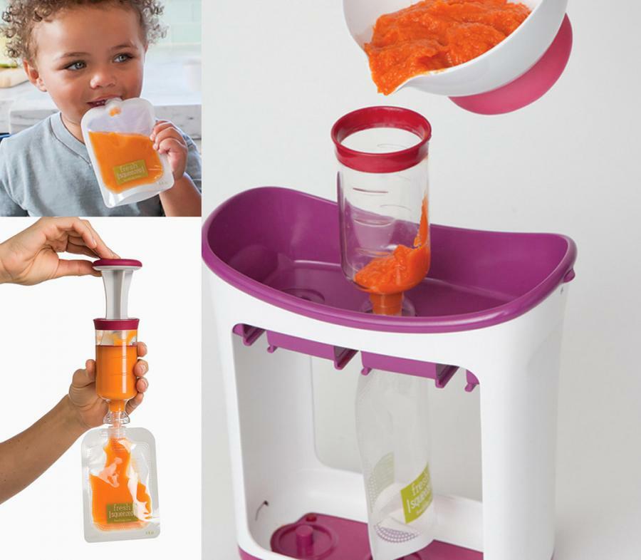 Squeeze Station Prima Infanzia Conservare Frullati Mousse Pappe Bambini linq