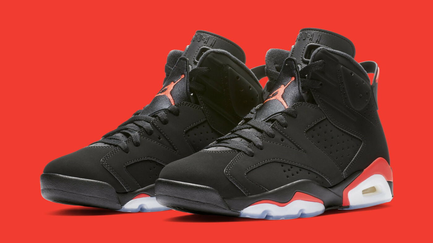 2019 Nike Air Jordan 6 VI Retro Black Infrared Size 9. 384664-060