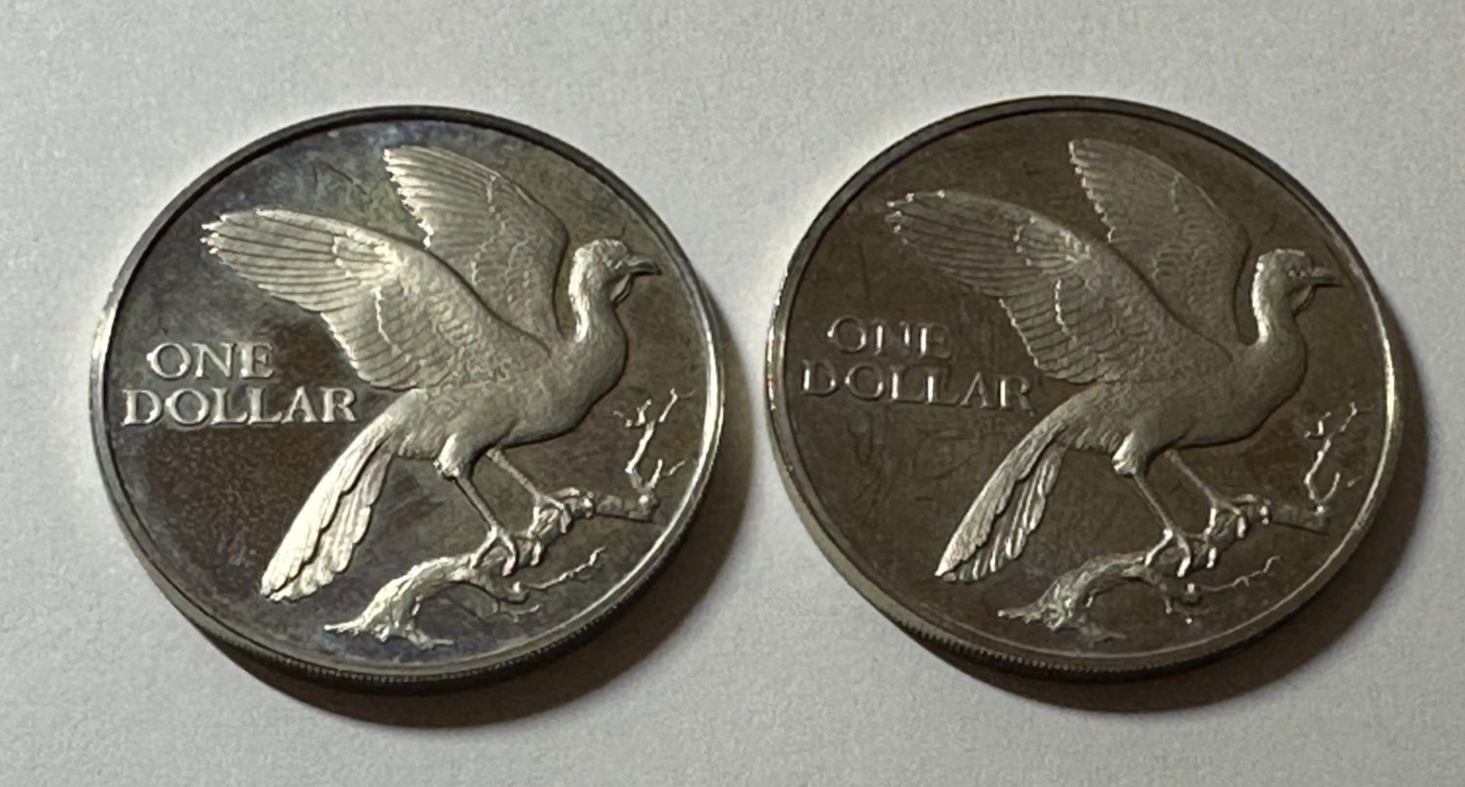 激レア！TRiNiDAD Oscar Type1 20g 1973-74 TRINIDAD AND TOBAGO ONE DOLLAR LOT OF 2 COINS | eBay