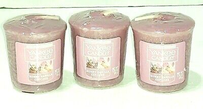 Yankee Candle Bunny Vanilla Cupcake scented votive sampler candles 3 new wax