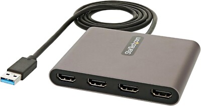 StarTech.com USB 3.0 to Quad HDMI Adapter - 4K & 1080p USB32HD4