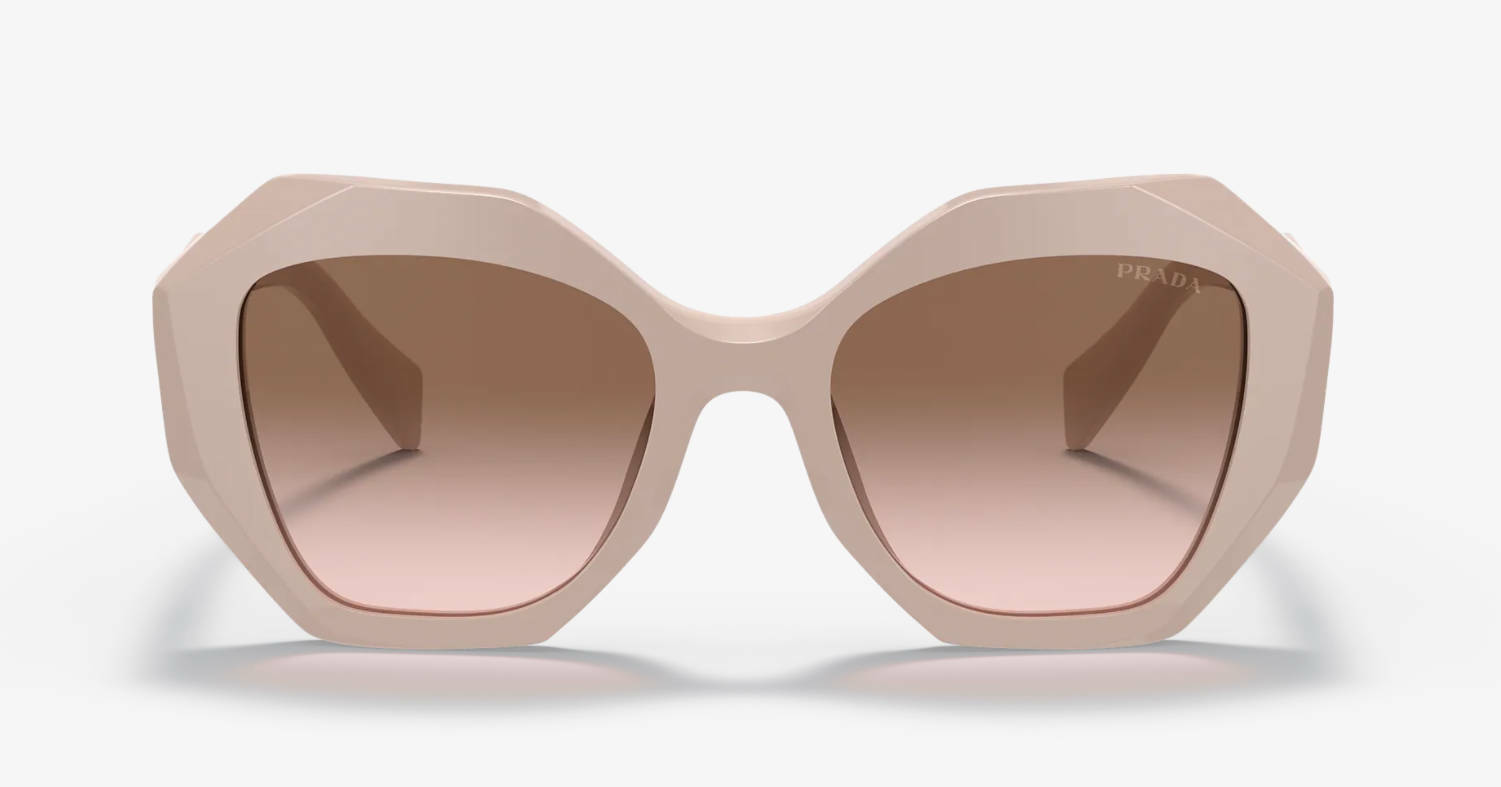 Pre-owned Prada Pr 16ws Havana/brown Shaded (2au-6s1) Sunglasses