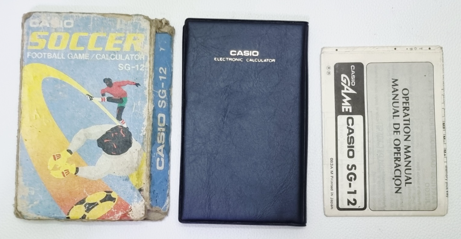 Vintage Casio SG-12 Soccer Game and Calculator - For parts