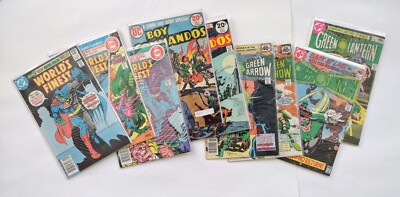 DC Comics Bronze Age Mixed Lot Of 10 Green Lantern, Green Arrow, Worlds Finest 