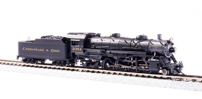 Broadway Limited 3987 N Scale C&O USRA Light Mikado Paragon4 Sound/DC/DCC #2361
