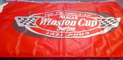 Winston Cup Series Victory Lap Flag 1971-2003 32''W×61''L Nascar