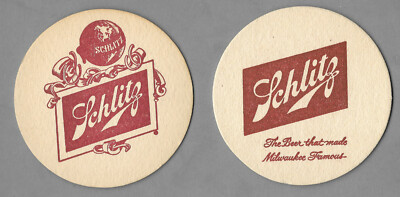 Wisconsin Beer Coaster - Schlitz Brewing Company