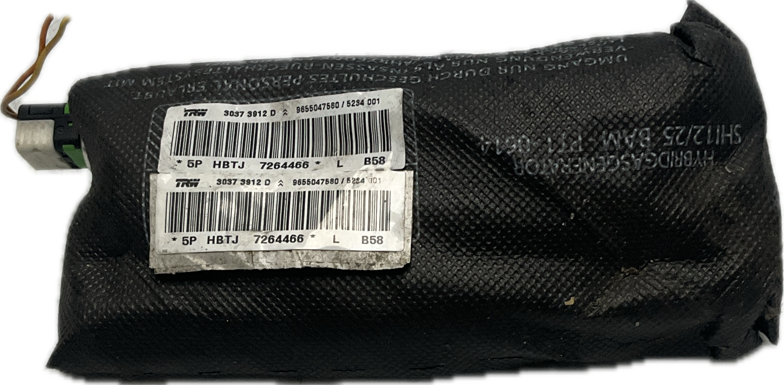 Carica airbag sedile anteriore sinistra CITROEN C4 GRAND PICASSO cod 9655047580