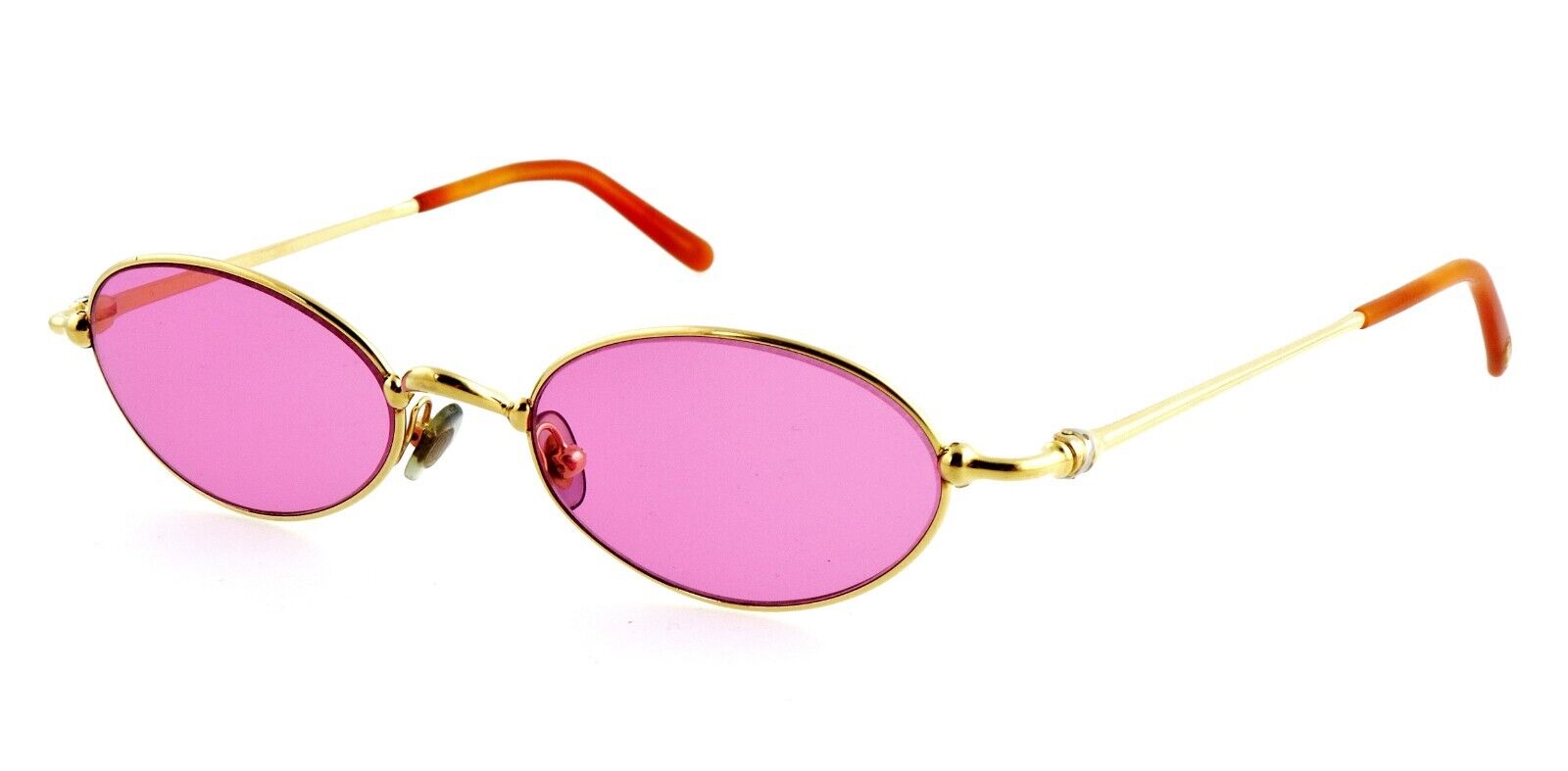 Vintage CARTIER Trinity 49mm 24k Gold Oval Eyeglasses Frames Vintage CARTIER Trinity 49mm 24k Gold Oval Eyeglasses Frames