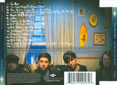 Fall Out Boy - Infinity on High LP レコード Fall Out Boy – Infinity On High (2007) Island Records vinyl