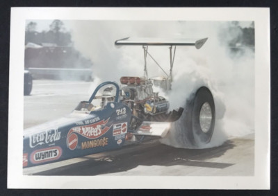 1999 L&M Tom McEwen Mongoose Dragster NHRA Hot Wheels Souvenir Race Photo Card