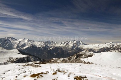 Alpe d'Huez ski resort Rhone Alps France photograph picture poster art print