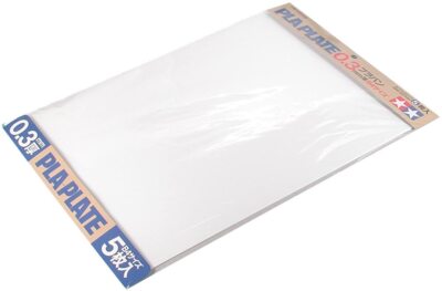 Tamiya 70122 Polystyrene Styrene Plastic Sheet Plaplate 0.3mm 257mm x .364mm (5)