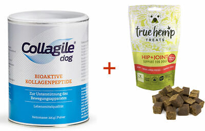 Collagile ® dog 225g + True Hemp Treats Hip+Joint - Hüft- & Gelenkpflege 50g