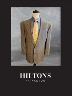 NICK HILTON Men's 100% Wool Sport Coat Green ''Tweed-Blend'' 46L NWT