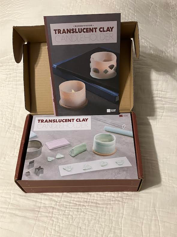 KiwiCo Translucent Clay Candleholder Kit STEAM DIY Toy Kiwi Co
