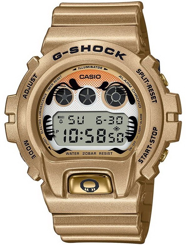 G-SHOCK シャンパンゴールド Casio G-Shock Gold Daruma Doll Black Eye Men's Watch DW