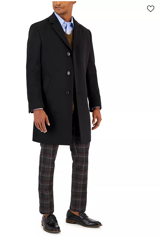【 peak】FR Over Coat　Black shiloh-black-sectioned-mink-