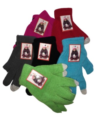 Wholesale Lot Of 12 Magic Gloves W/ Touch Screen