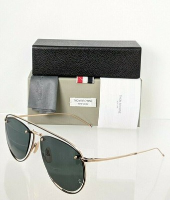 Pre-owned Dita Brand Authentic Thom Browne Sunglasses Tb 113-59-02 Gld-blk Tbs113 Frame In Green