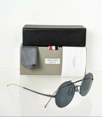 Pre-owned Dita Brand Authentic Thom Browne Sunglasses Tbs 910-49-04 Blk Gld Tb910 Frame In Brown Light (beige)