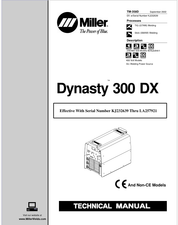 MILLER DYNASTY 300 DX EFFECTIVE WITH KJ232639 THRU LA257921 SERVICE