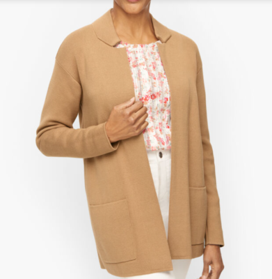 Women's Cotton Modal Zip Cardigan Sweater Jacket