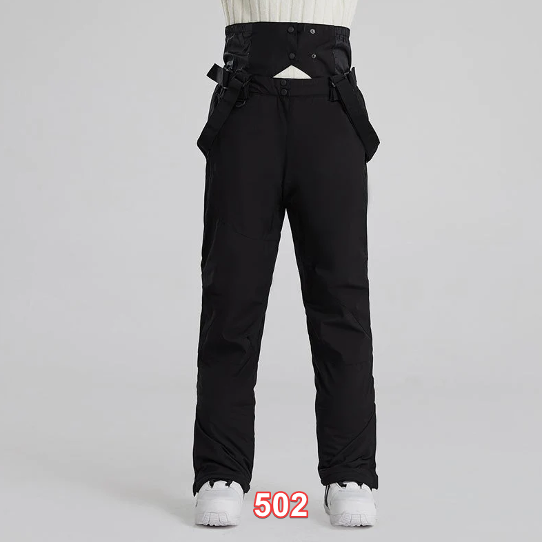 Men's RIIVIYELE Winter Legendary Ski Pants Snow Bibs Black Small
