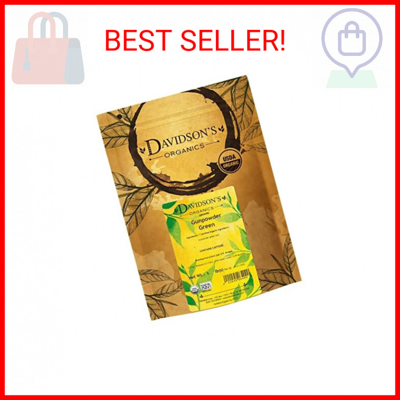 Davidson's Organics, Gunpowder Green, Loose Leaf Tea, 16-Oun